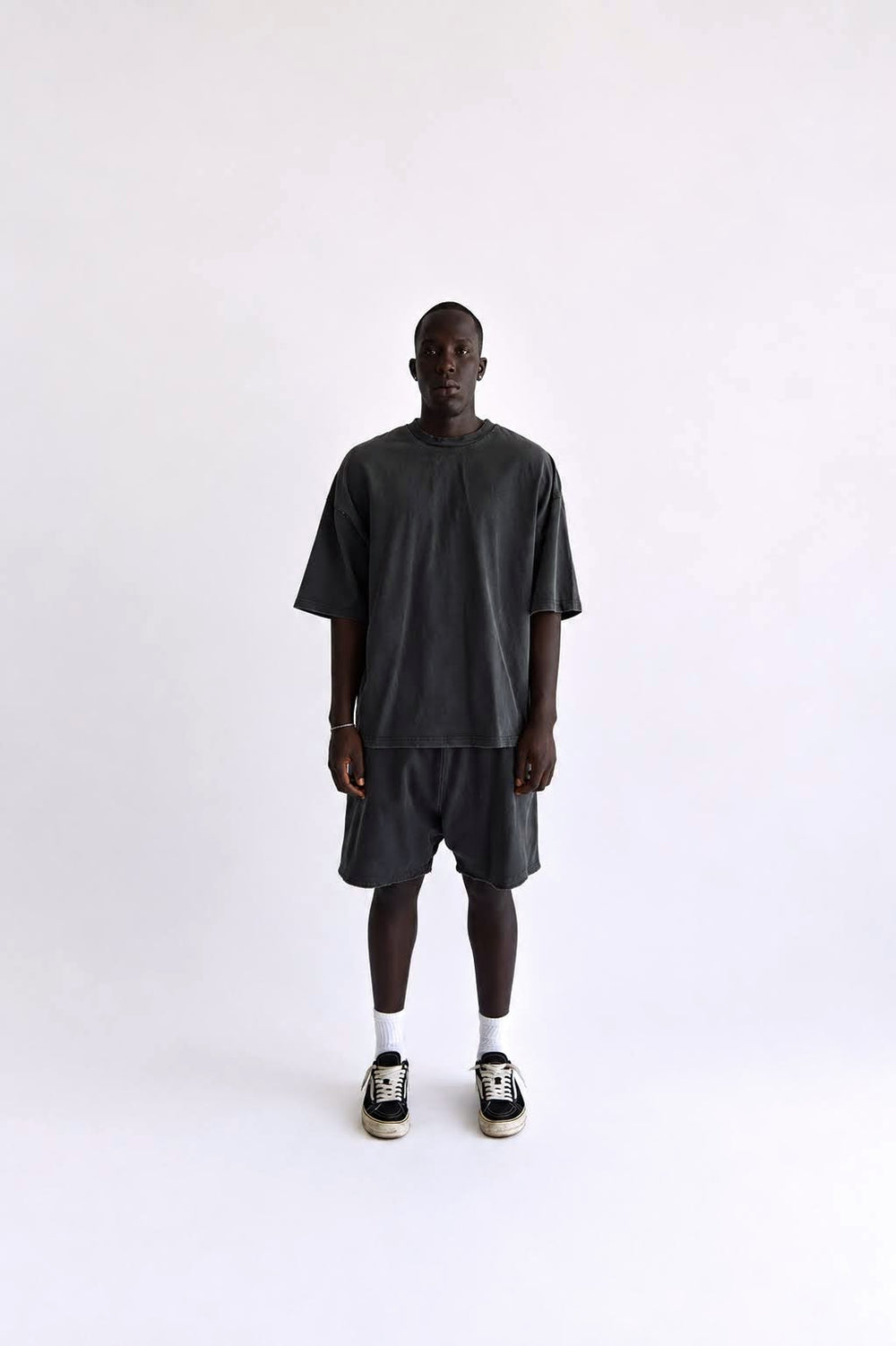 Heavy Boxy Tee (Washed Black)