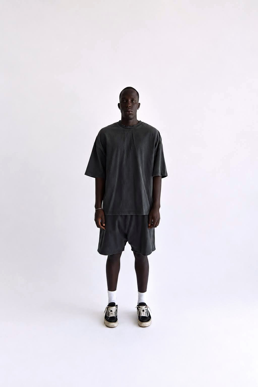 Heavy Boxy Tee (Washed Black)