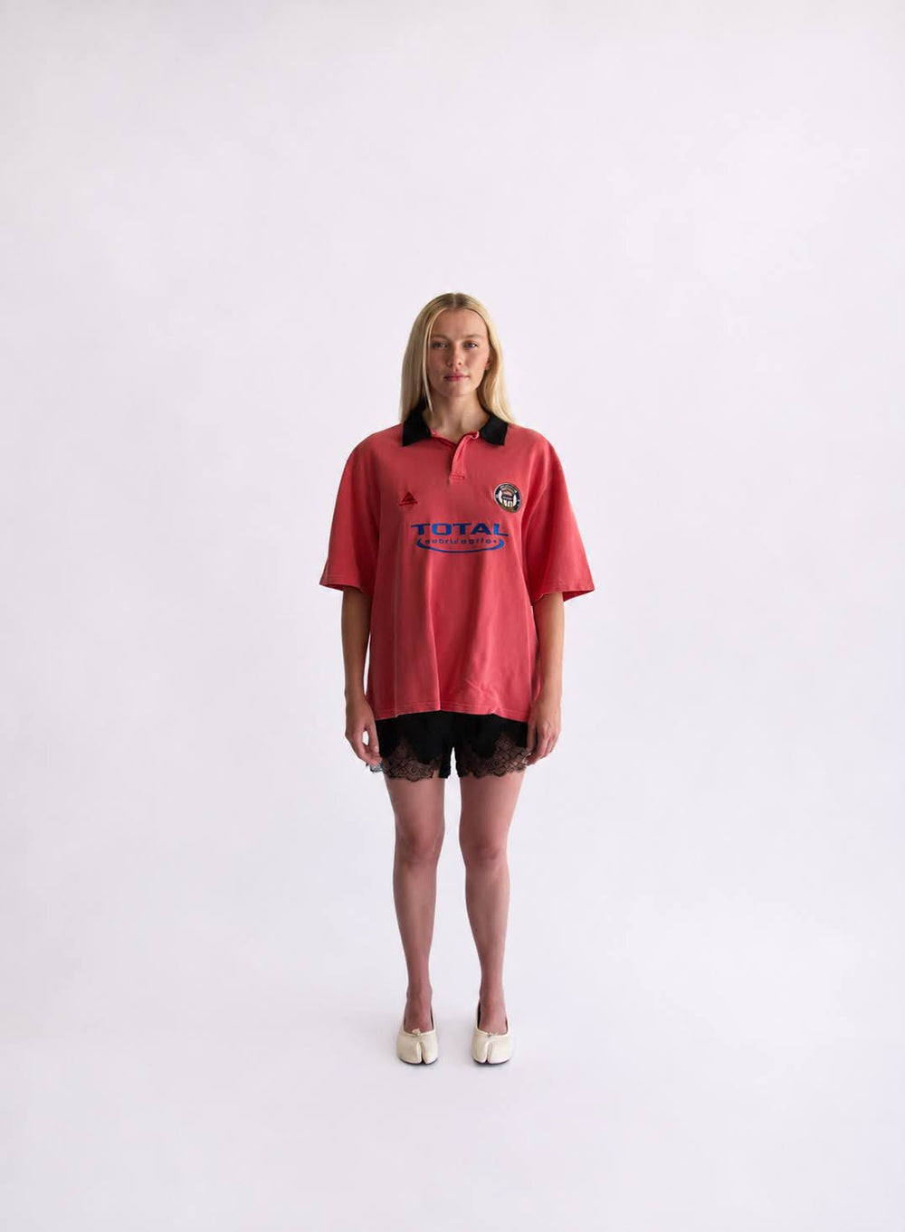 Oversized S/S Polo (Pink)