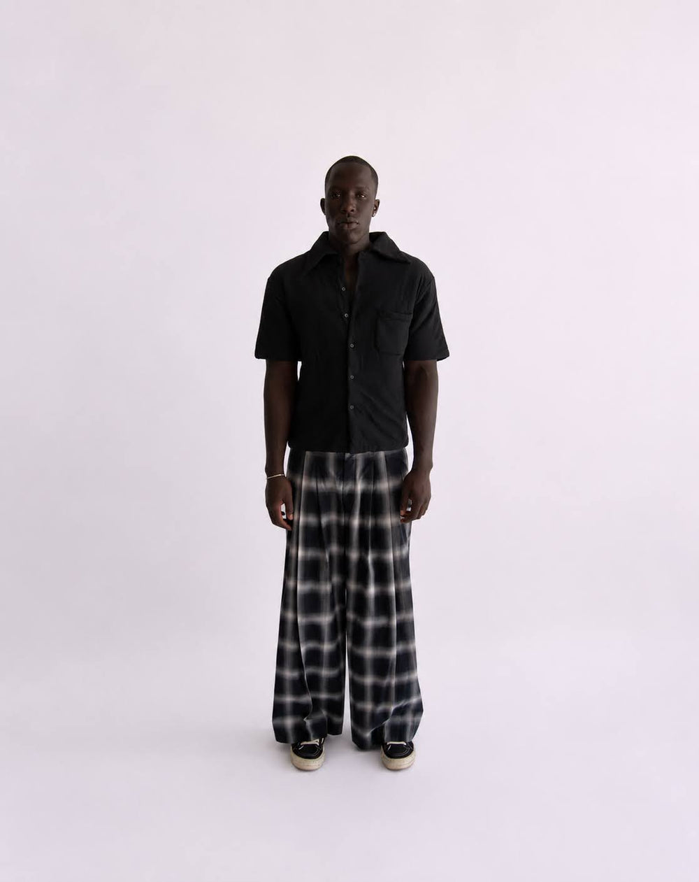 Wadded Shift Shirt (Black)