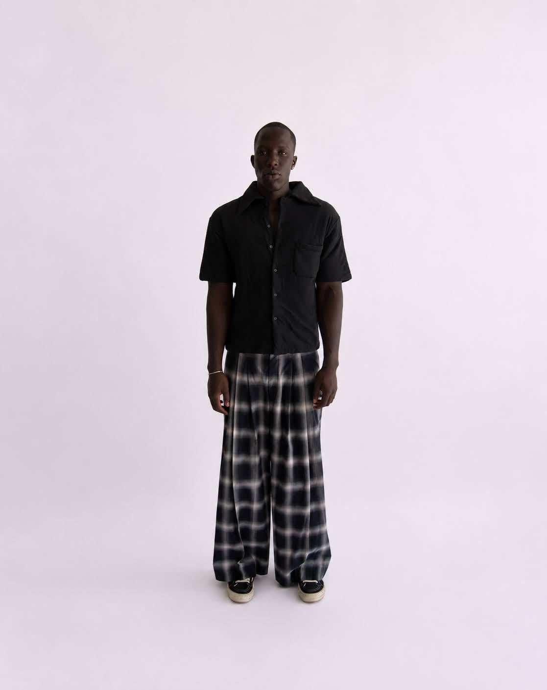 Wadded Shift Shirt (Black)