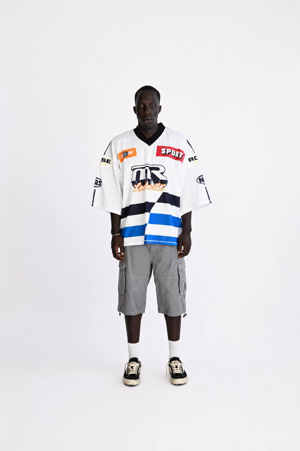 Oversized Hockey Top (White)