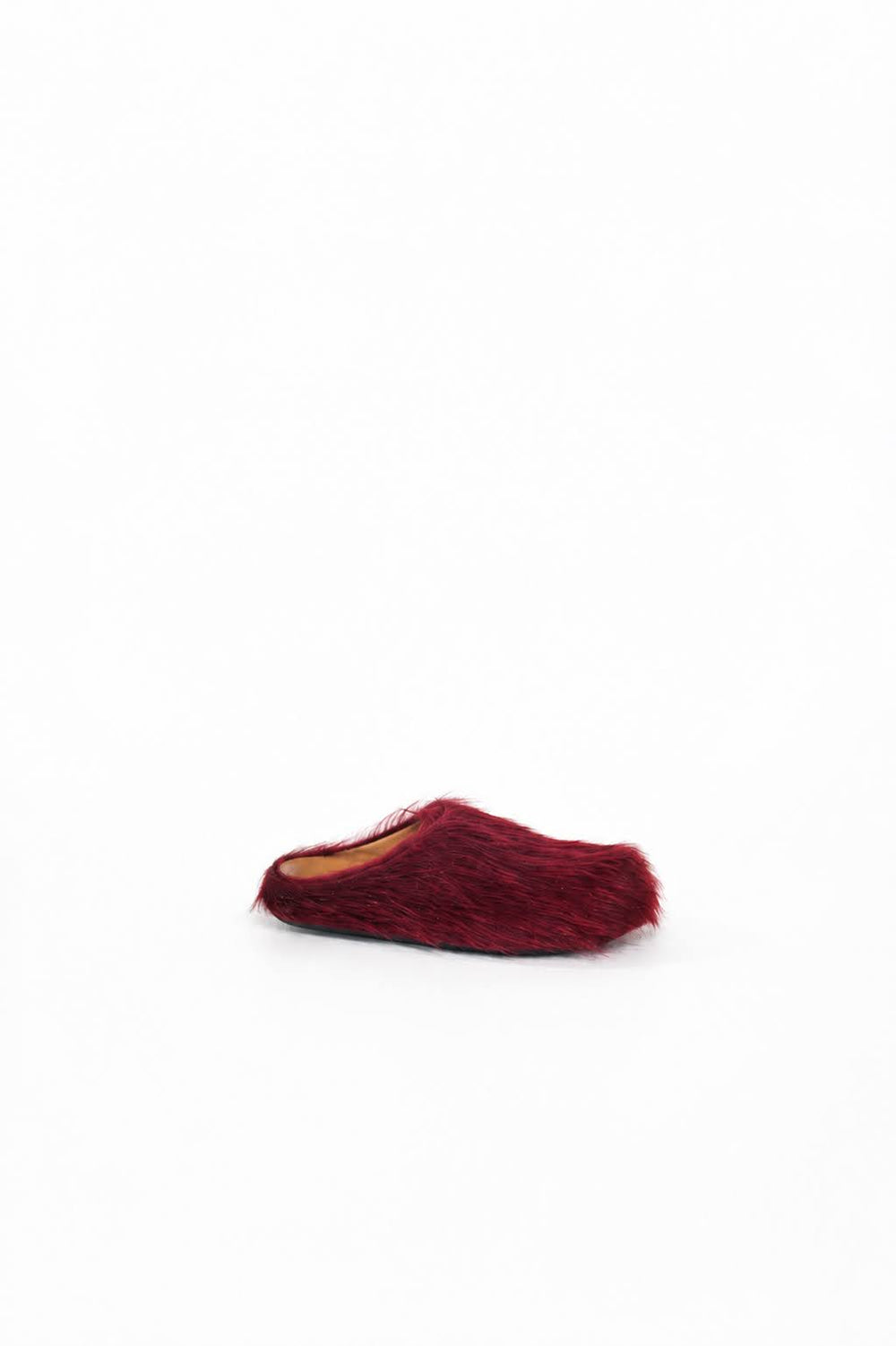 Maroon Long Hair Fussbett Sabot