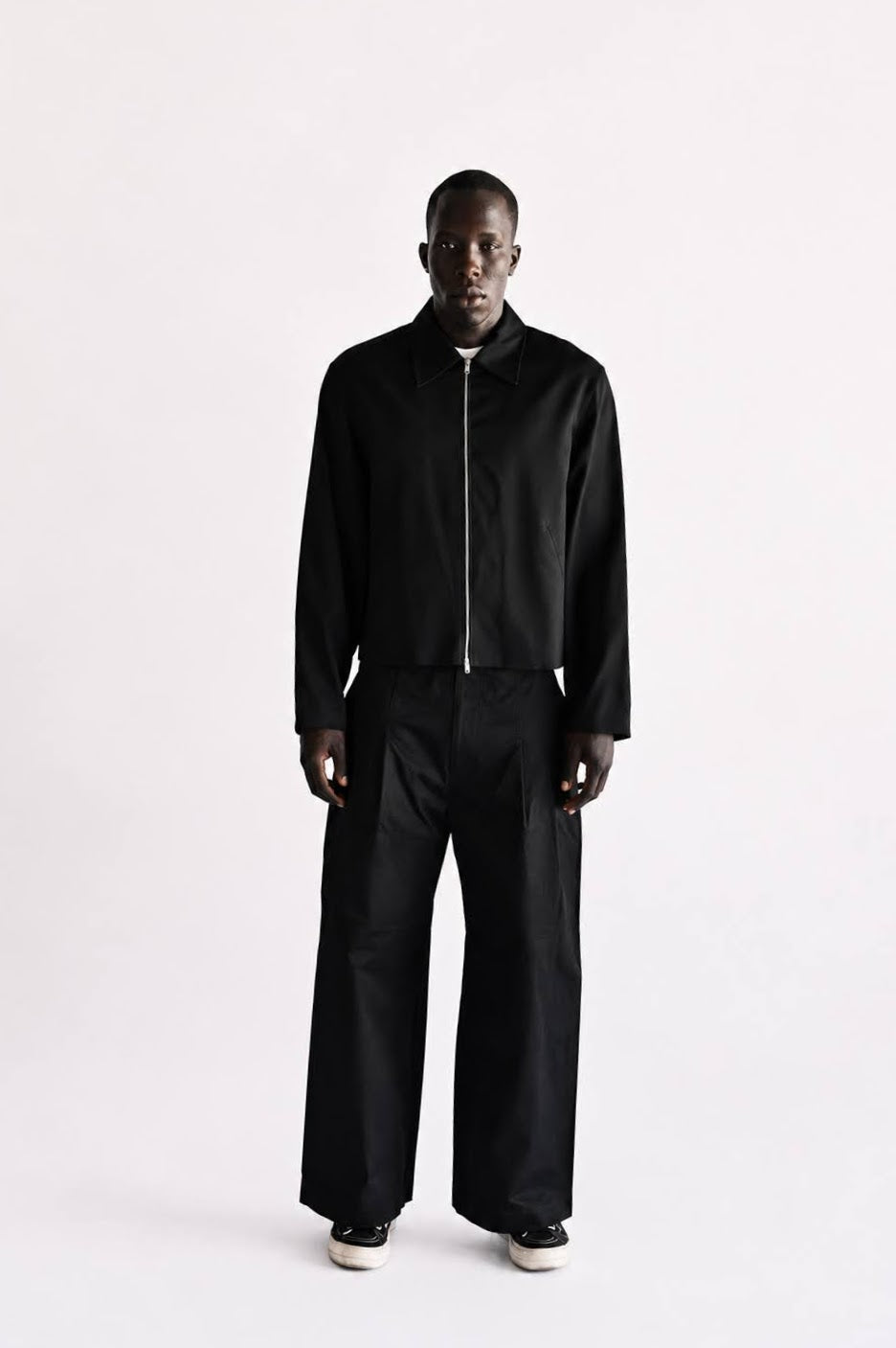 Mini Jacket (Black Worsted Wool)