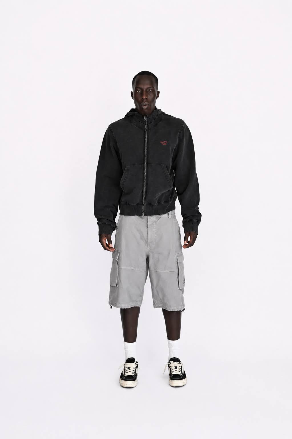 Hooded Zip Crew
