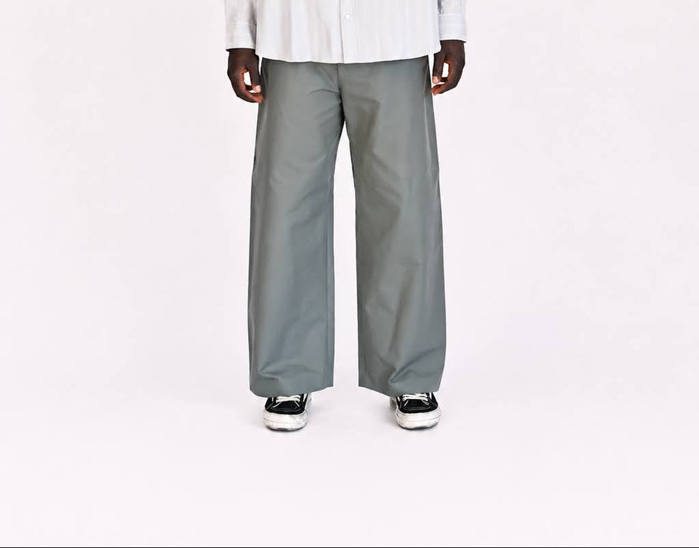 Stone Grey Satin Trousers