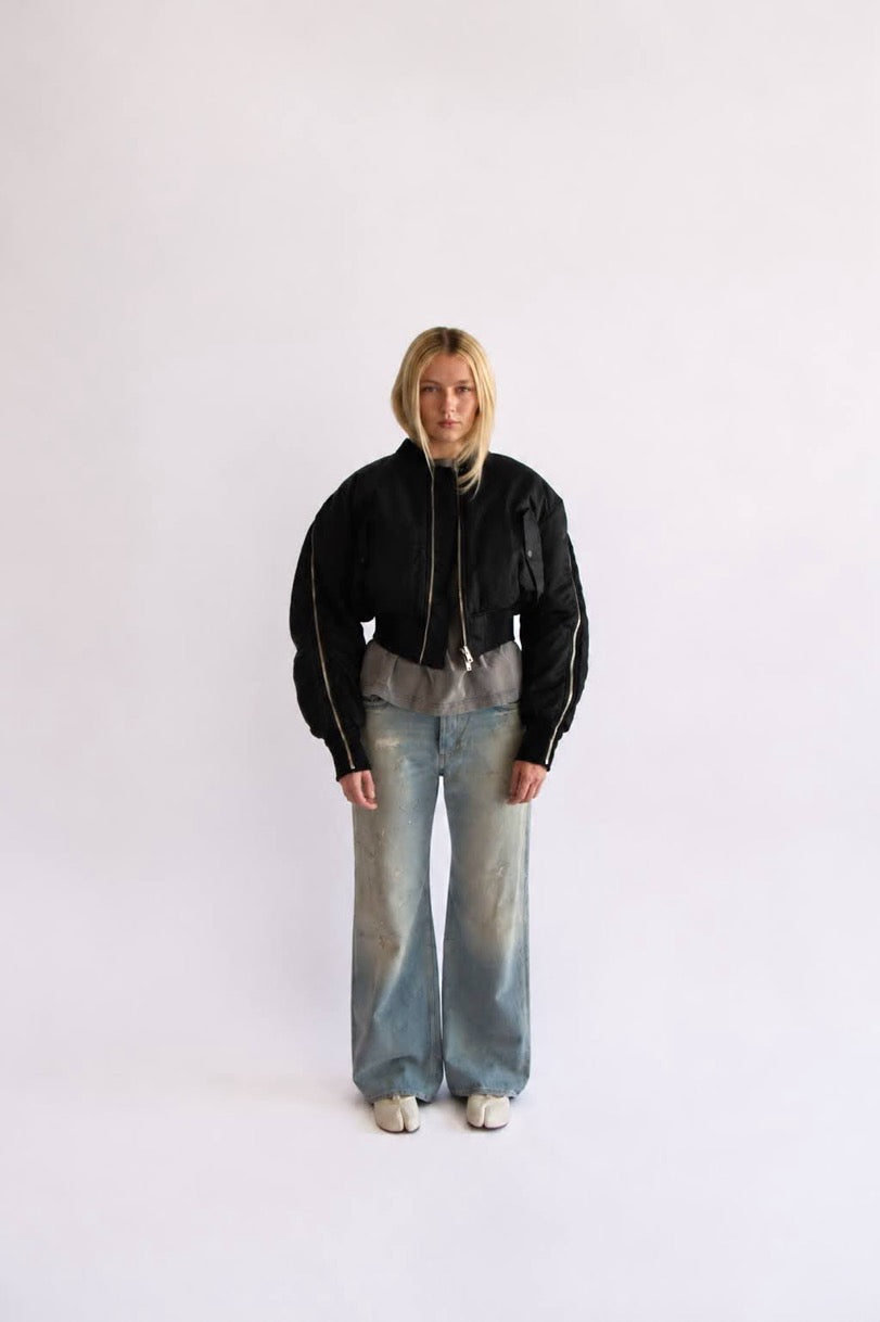 Nylon Bomber Jacket