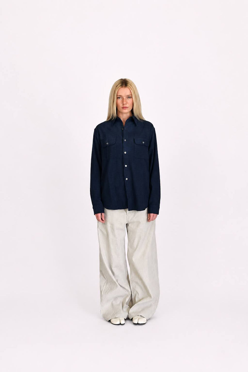 Faded Navy Work Shirt