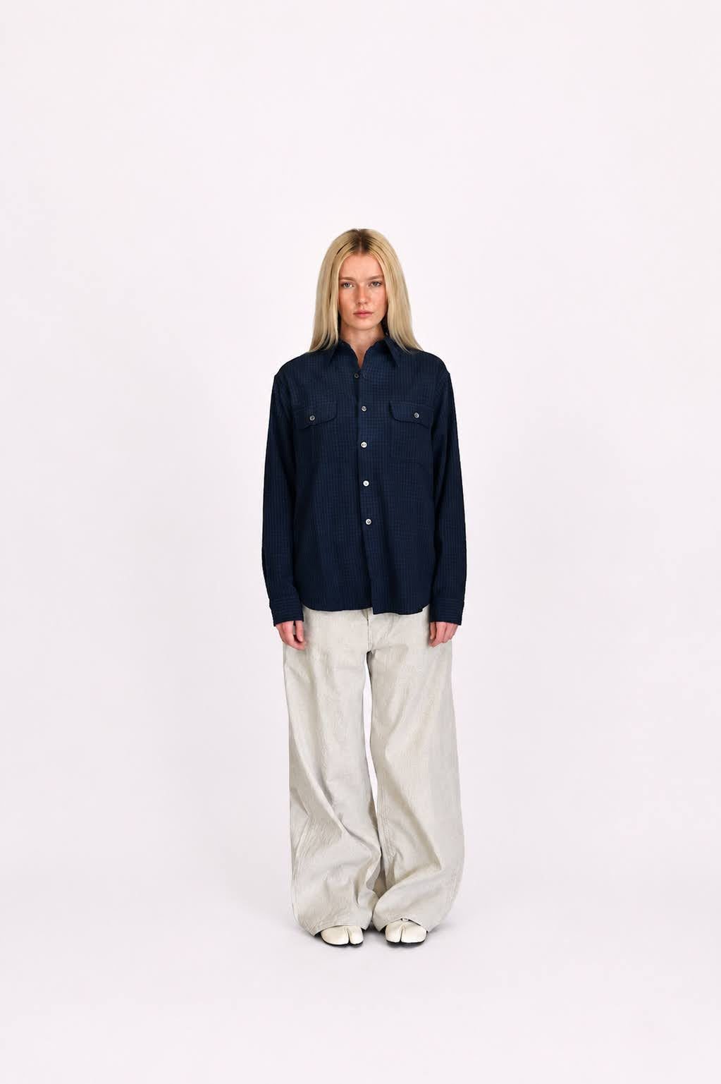Faded Navy Work Shirt