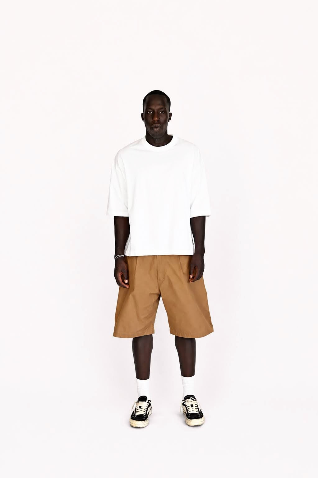 Homme White Plain Tee