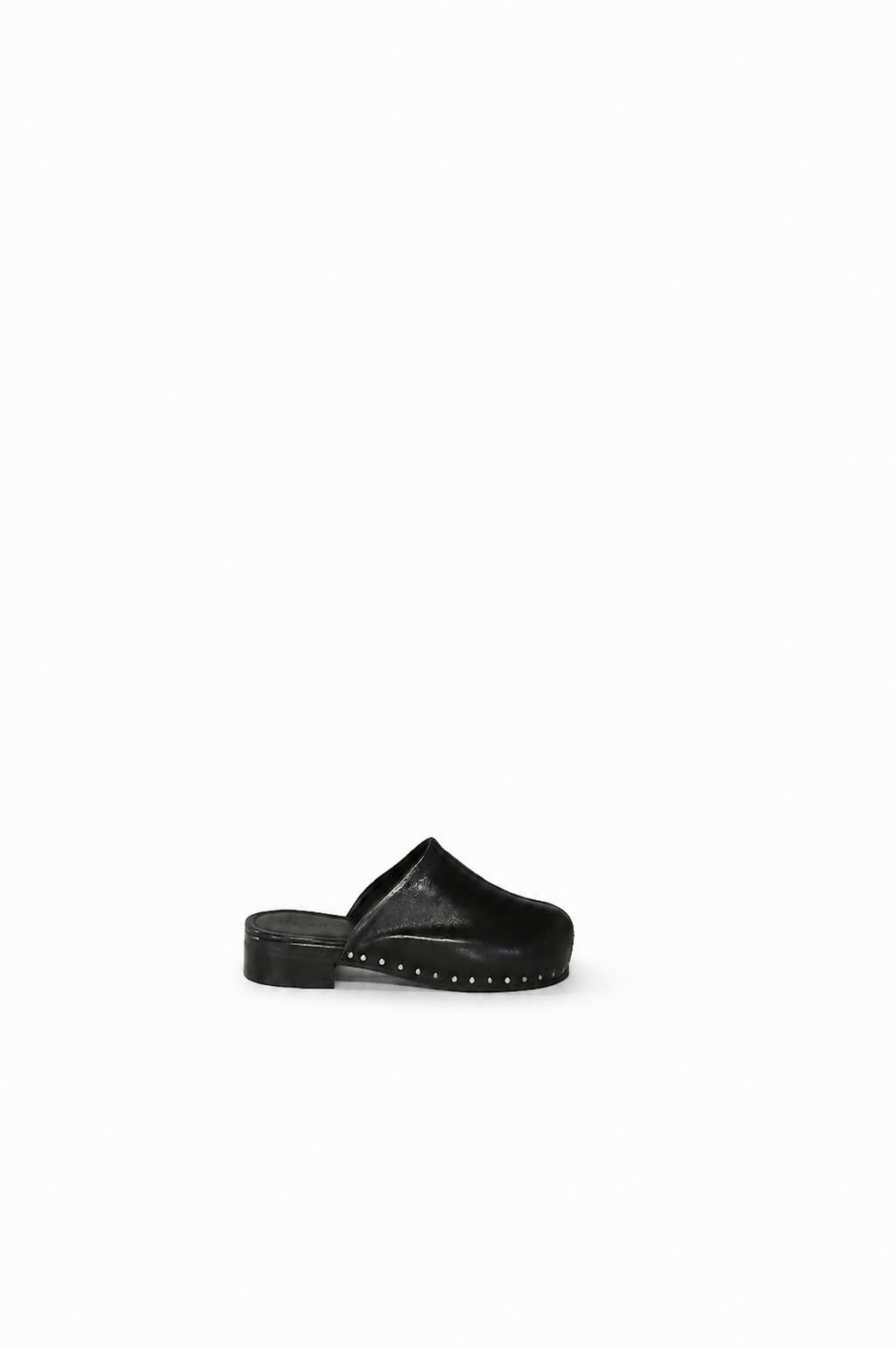Naoto Clog (Black Supple Cow Hide)