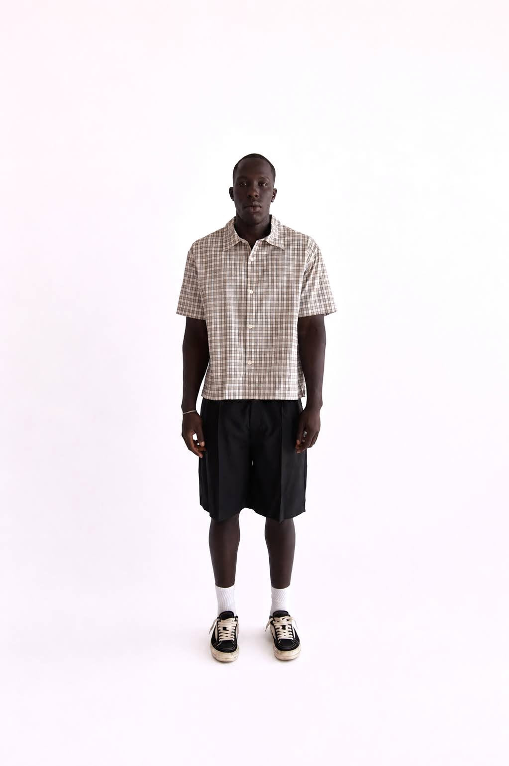Holiday Shirt (Off White Check)