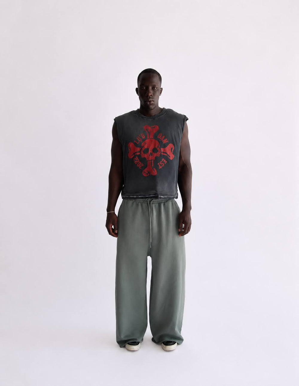 Wadded Sleeveless Tee