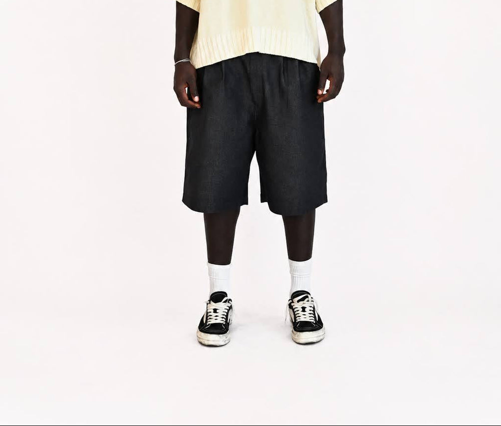 Cotton Denim Shorts