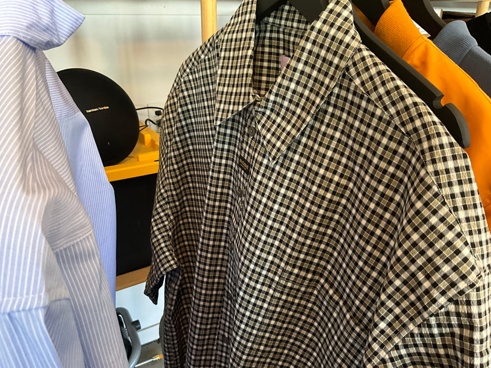 S/S Boxy Wrap Shirt (Black)