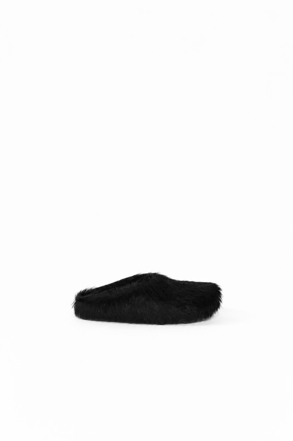 Black Long Hair Fussbett Sabot