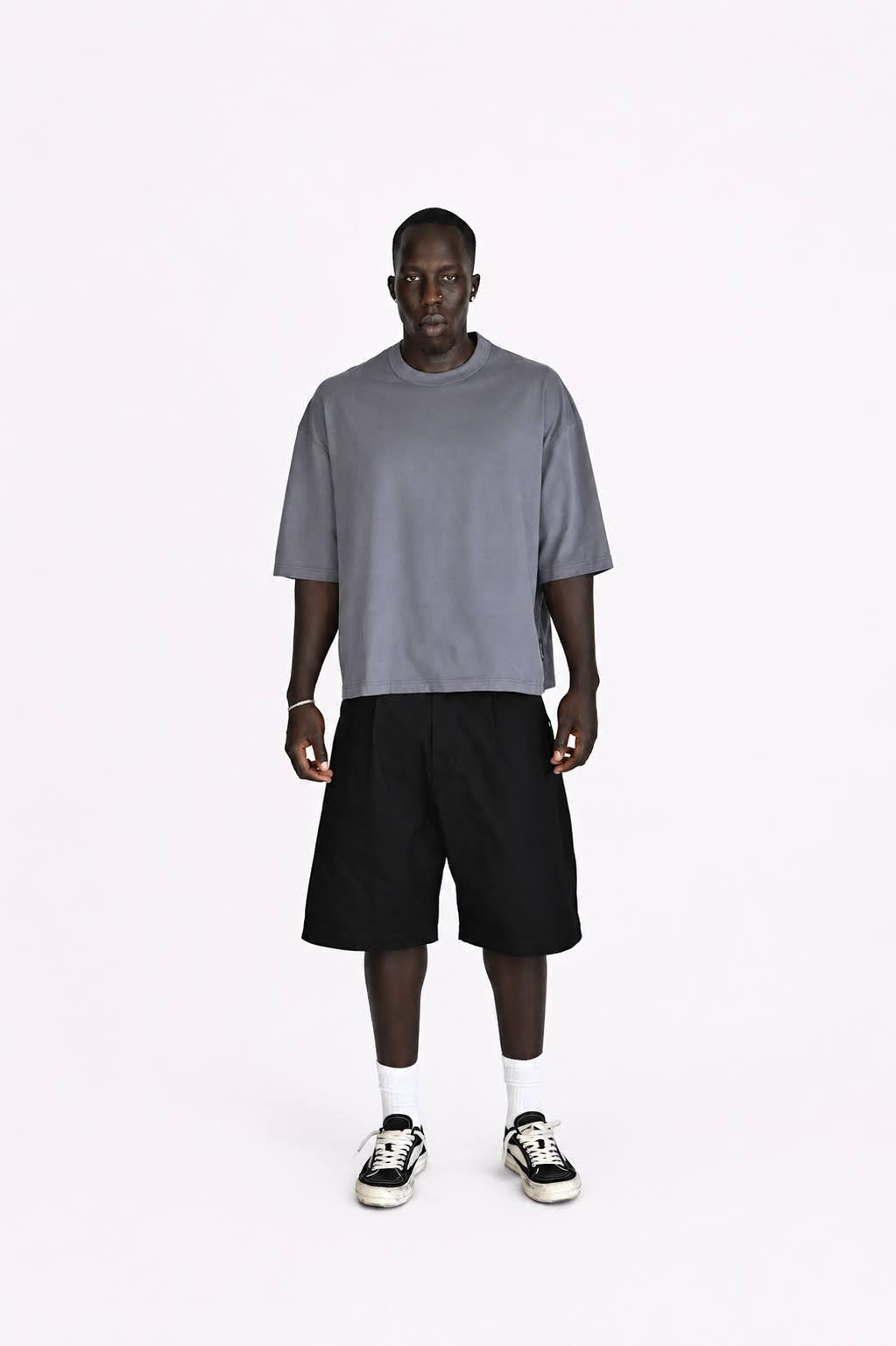 Homme Charcoal Plain Tee