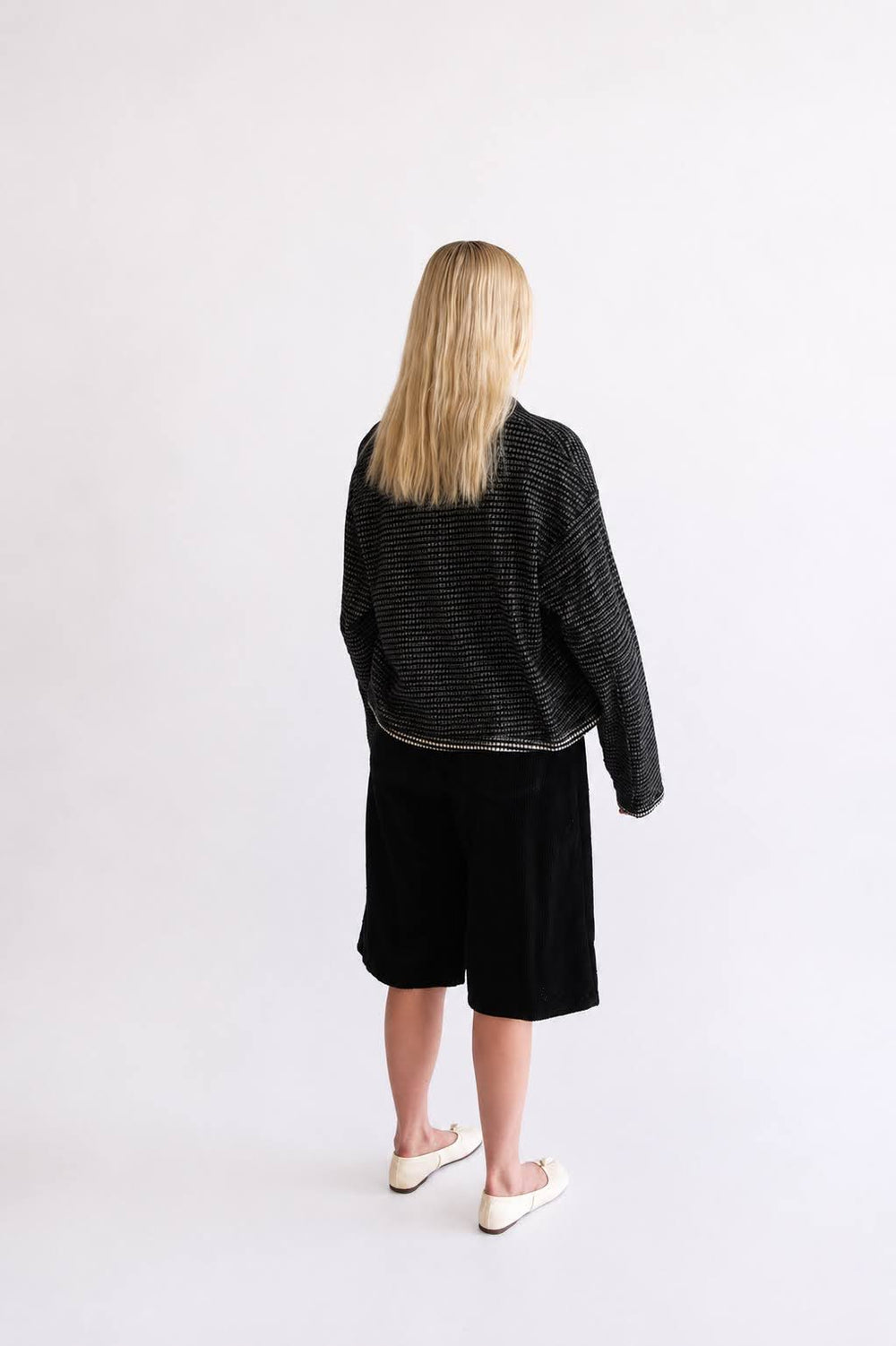 Cropped LS Polo
