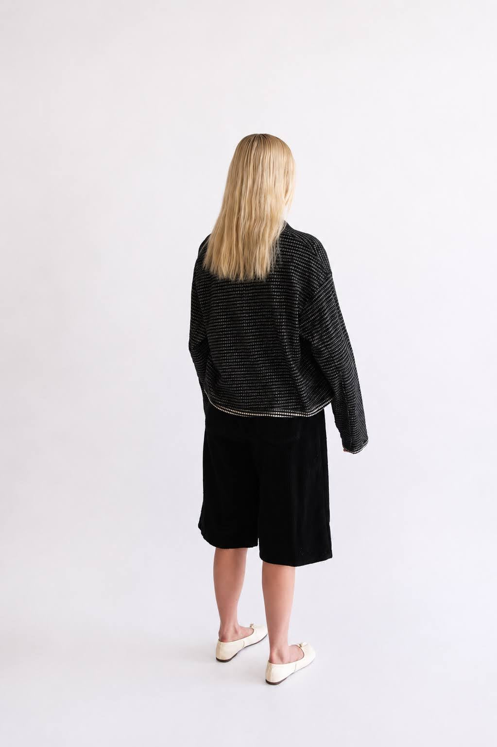 Cropped LS Polo
