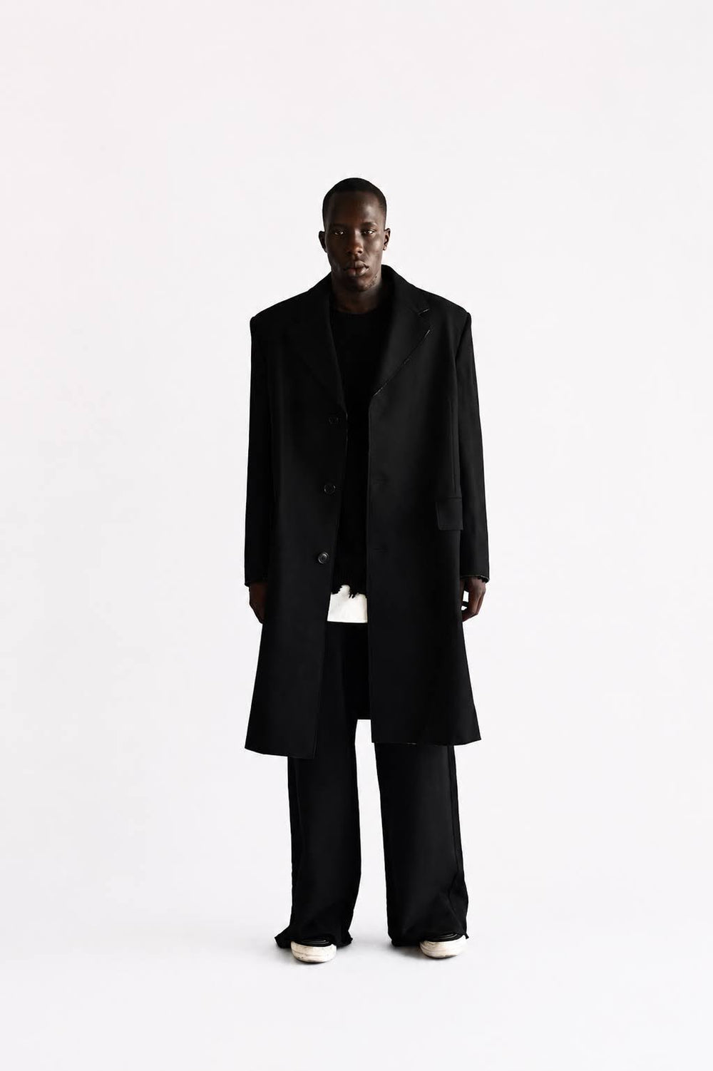 Wool Felt Single Breasted Coat