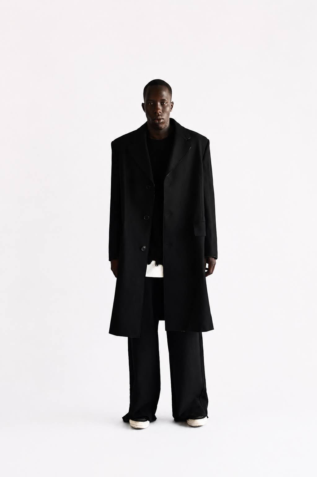 Wool Felt Single Breasted Coat