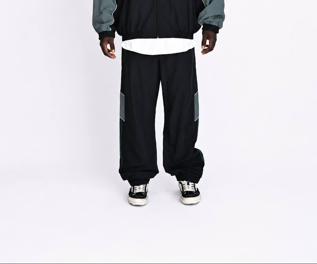 Panelled Trackpant (Teal)